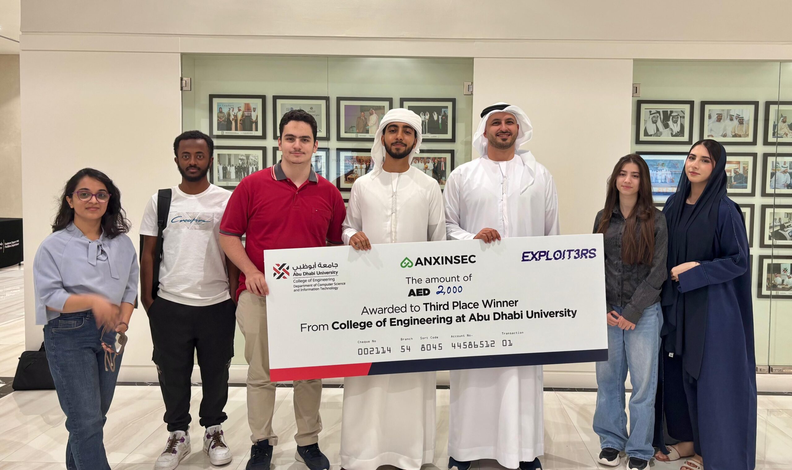C-ST&R Students from University of Dubai Achieve 3rd Place at Abu Dhabi University CTF Competition